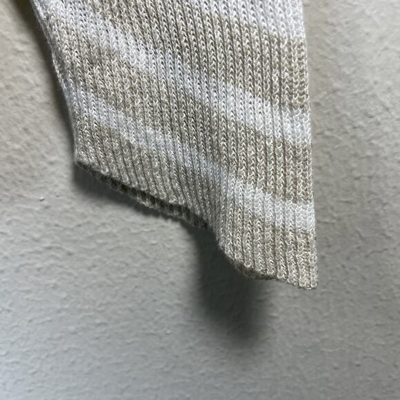Eileen Fisher 100% Linen Knit Stripe Sweater XL Beige white striped - Picture 4 of 10